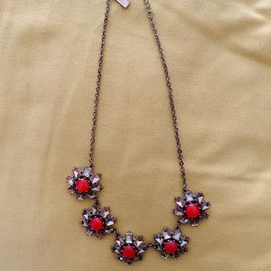 Coral flower necklace